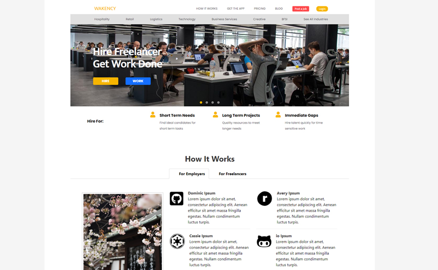Wakency Freelancer Job Portal 