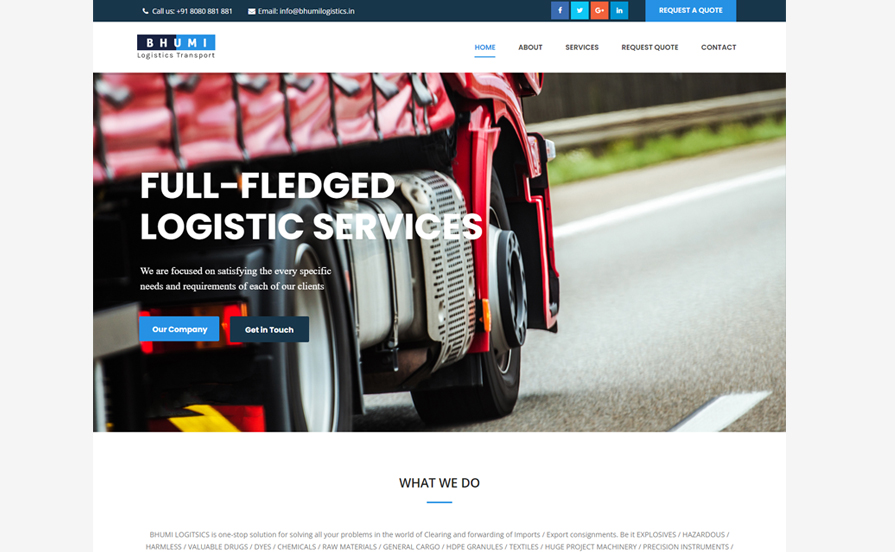 Bhumi Logistics and Transport